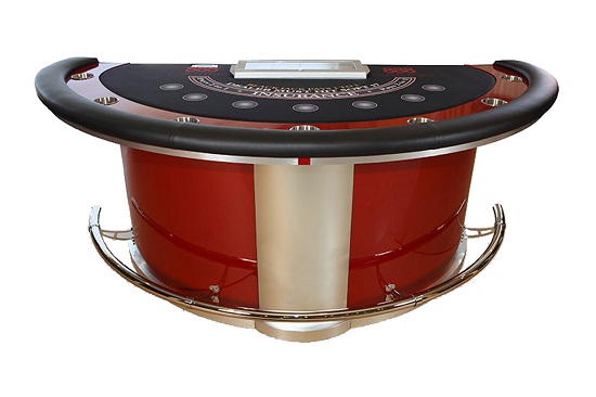 Blackjack Table: #BJT-2100-2 High Roller 2 BlackJack Table with Barrel Legs main image